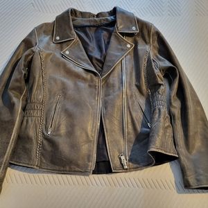 Motorcycle jacket, 2XL,Brown/grey